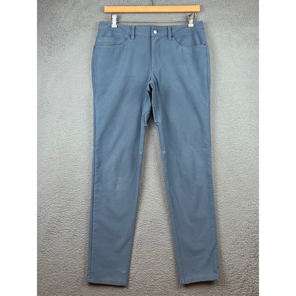 Lululemon ABC Slim Fit Pants Men Size 33 Slate Blue Travel Work Casual
